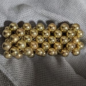 Gold Beaded Stretch Bracelet